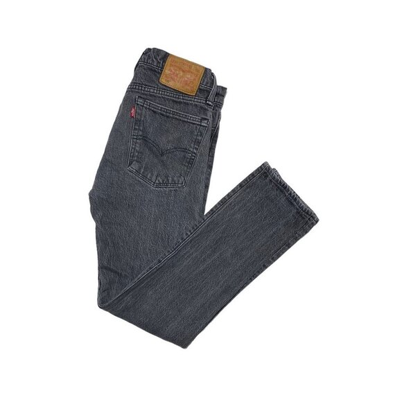 LEVI'S 30/30 PREMIUM 510 SKINNY FIT FLEX MEN'S JEANS Washed Black - Picture 2 of 5